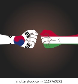 Conflict between countries: South Korea vs Hungary