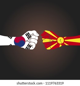 Conflict between countries: South Korea vs Macedonia