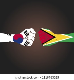 Conflict between countries: South Korea vs Guyana