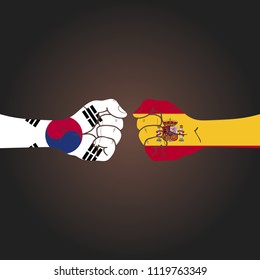 Conflict between countries: South Korea vs Spain