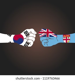 Conflict between countries: South Korea vs Fiji