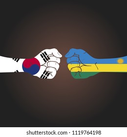 Conflict between countries: South Korea vs Rwanda