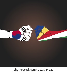 Conflict between countries: South Korea vs Seychelles