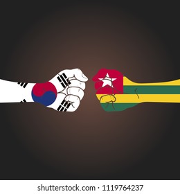 Conflict between countries: South Korea vs Togo