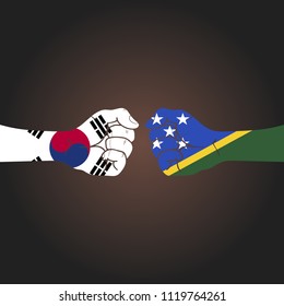 Conflict between countries: South Korea vs Solomon islands