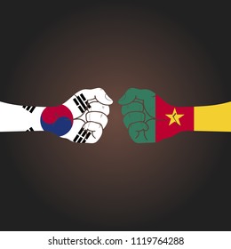 Conflict between countries: South Korea vs Cameroon