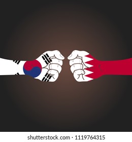 Conflict between countries: South Korea vs Bahrain