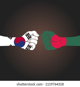 Conflict between countries: South Korea vs Bangladesh