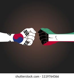 Conflict between countries: South Korea vs Kuwait