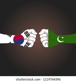 Conflict between countries: South Korea vs Pakistan