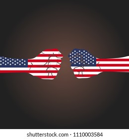 Conflict between countries: USA vs USA