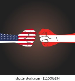 Conflict between countries: USA vs Austria