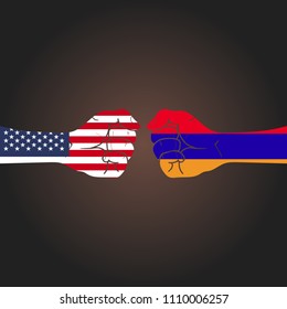 Conflict between countries: USA vs Armenia