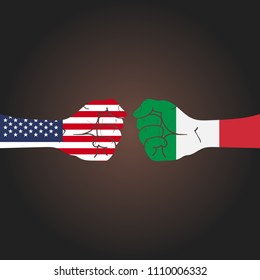 Conflict between countries: USA vs Italy