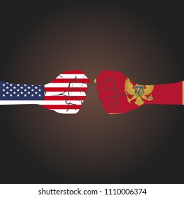 Conflict between countries: USA vs Montenegro