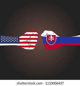 Conflict between countries: USA vs Slovakia