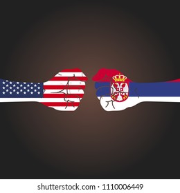 Conflict between countries: USA vs Serbia