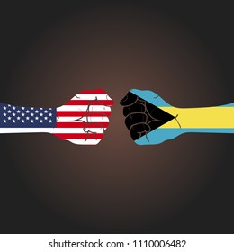 Conflict between countries: USA vs The Bahamas