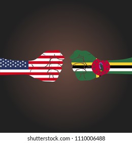 Conflict between countries: USA vs Dominica