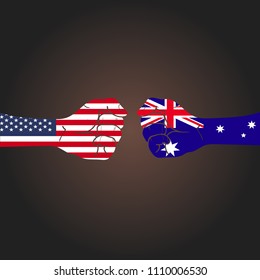 Conflict between countries: USA vs Australia