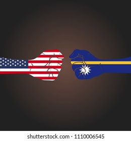 Conflict between countries: USA vs Nauru