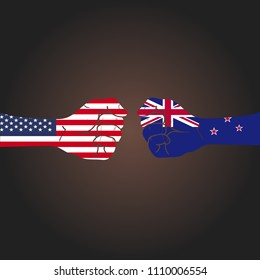 Conflict between countries: USA vs New Zealand