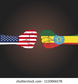 Conflict between countries: USA vs Ethiopia