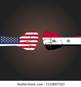 Conflict between countries: USA vs Syria