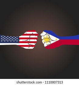 Conflict between countries: USA vs Philippines