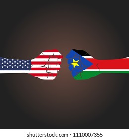 Conflict between countries: USA vs Southern Sudan