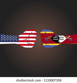Conflict between countries: USA vs Swaziland