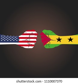 Conflict between countries: USA vs Sao Tome and Principe
