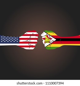 Conflict between countries: USA vs Zimbabwe