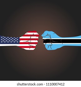 Conflict between countries: USA vs Botswana