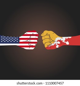 Conflict between countries: USA vs Butane