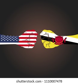 Conflict between countries: USA vs Brunei