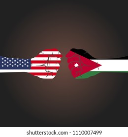 Conflict between countries: USA vs Jordan
