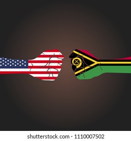 Conflict between countries: USA vs Vanuatu