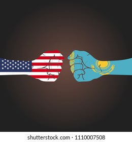 Conflict between countries: USA vs Kazakhstan