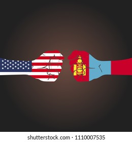 Conflict between countries: USA vs Mongolia