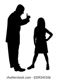 Conflict between father and defiant child