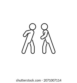Conflicto entre personas. Problemas en las relaciones. Escándalo y lucha. Agresión abierta. Ilustración del vector