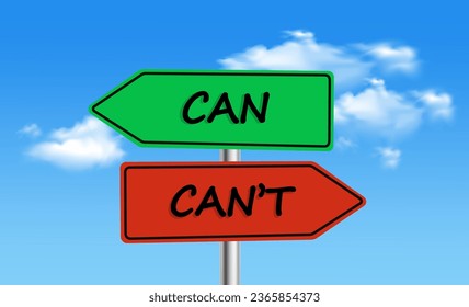 Conflict of Can Vs Cant , Can Versus Cant