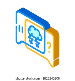 conflict discussion isometric icon vector. conflict discussion sign. isolated symbol illustration