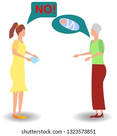 The conflict of generations, mother and daughter, grandmother wants grandchildren, a woman wants a career
