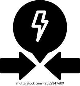conflict glyph icon illustration vector