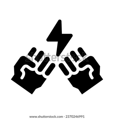 conflict glyph icon illustration vector graphic. Simple element illustration vector graphic, suitable for app, websites, and presentations isolated on white background
