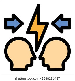 Conflict Icon Element For Design