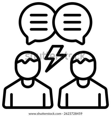 Conflict Icon Element For Design