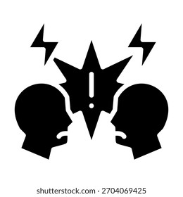 Elemento De Icono De Conflicto Para Diseño Y Vector